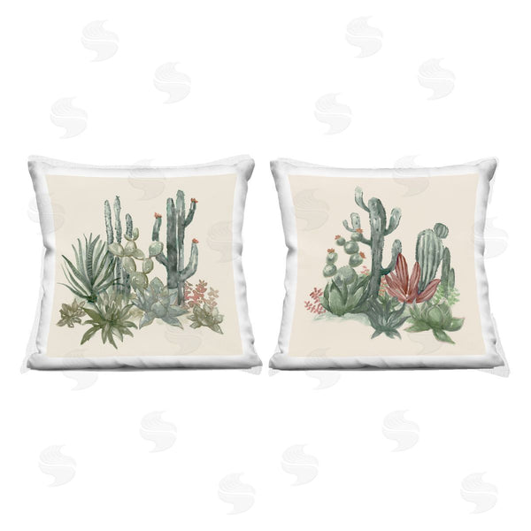 stupell industries Nan | Mojave Desert Cacti Printed Throw Pillow Set