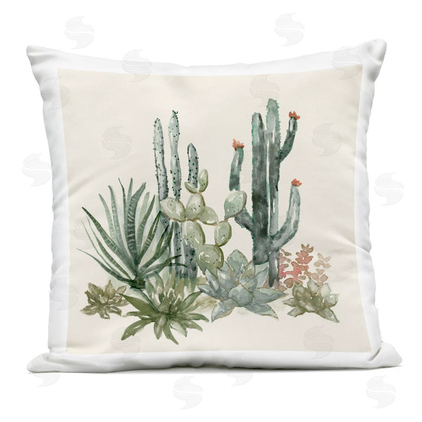 Stupell Industries Nan | Mojave Green Succulents Printed Throw Pillow