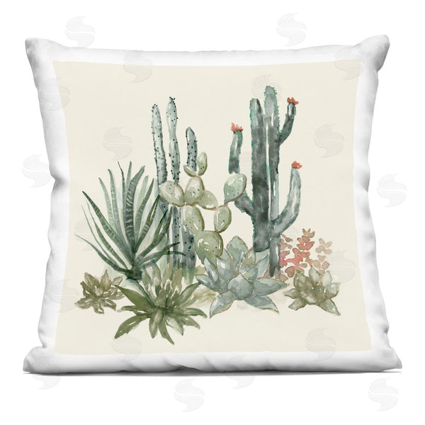 stupell industries Nan | Mojave Green Succulents Printed Throw Pillow