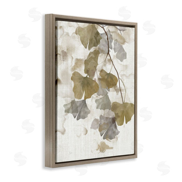 Stupell Industries Nan | Neutral Gingko Leaves Wall Art