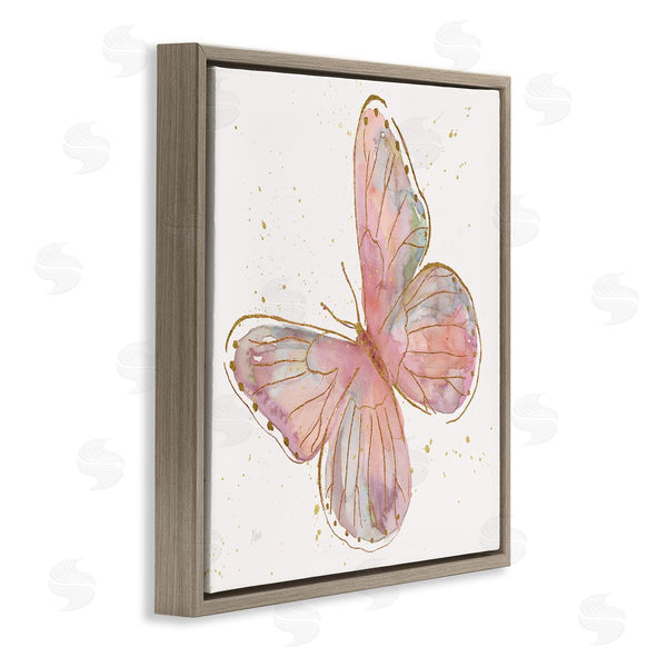 Stupell Industries Nan | Pink Butterfly Wings Glam Detail Wall Art