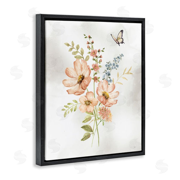 Stupell Industries Nan | Pink Daisies & Butterfly Wall Art
