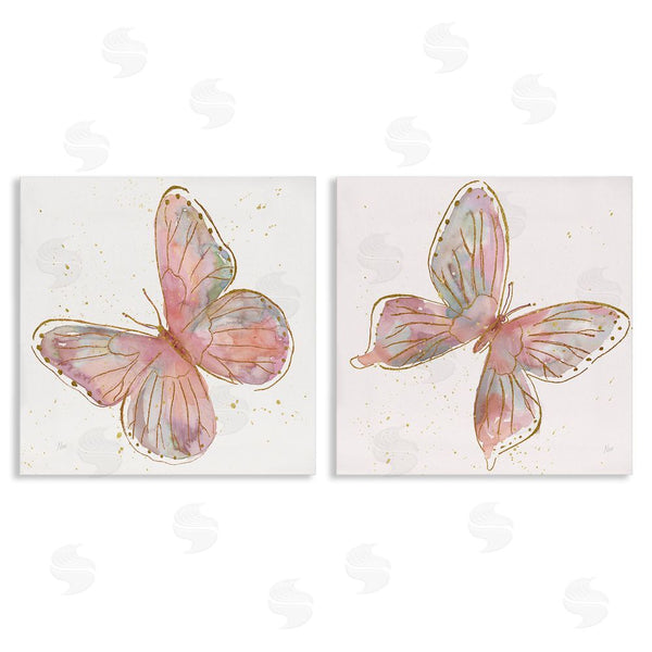 stupell industries Nan | Pink & Glam Butterflies Nature Wall Art