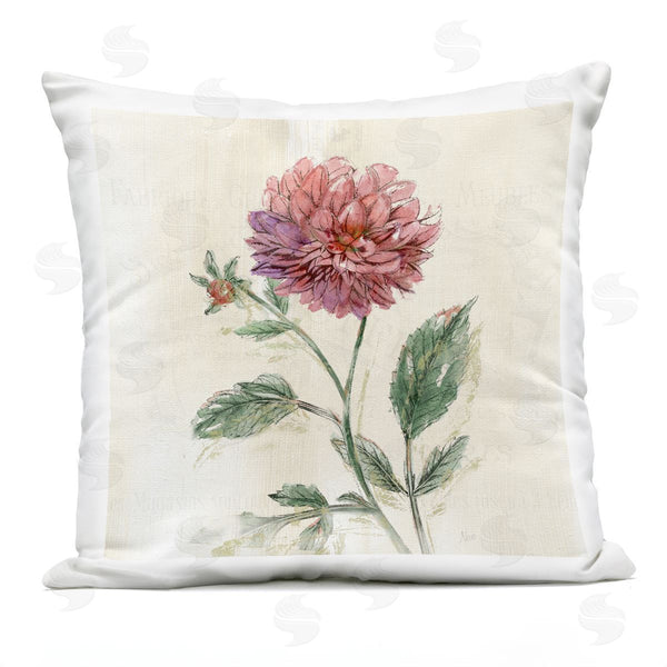 Stupell Industries Nan | Pink Traditional Dahlia Bulb Printed Throw Pillow