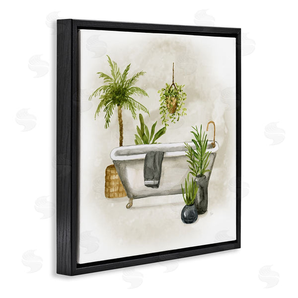 Stupell Industries Nan | Plant Filled Bathroom Wall Art