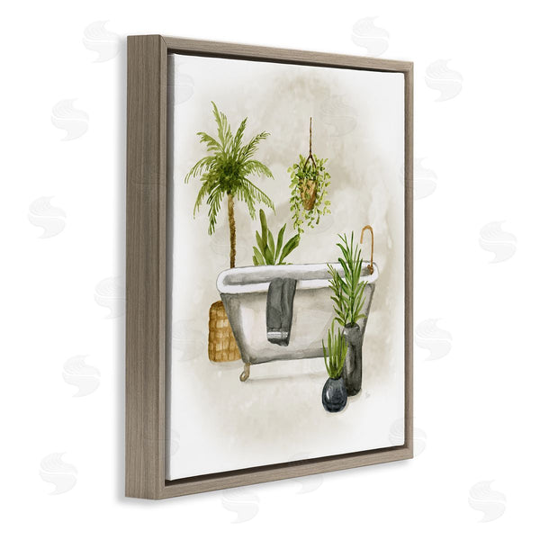 Stupell Industries Nan | Plant Filled Bathroom Wall Art