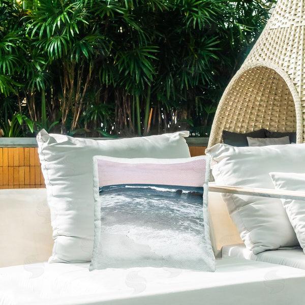 Stupell Industries Nan | Rolling Waves Seascape Printed Throw Pillow