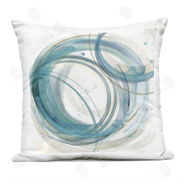 Stupell Industries Nan | Round Circular Layered Shapes Printed Throw Pillow
