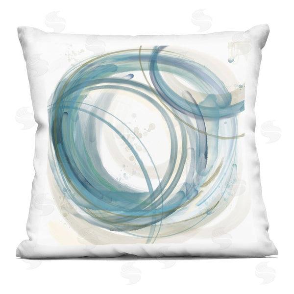 stupell industries Nan | Round Circular Layered Shapes Printed Throw Pillow