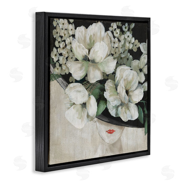 Stupell Industries Nan | Rustic Fashion Woman Floral Hat Wall Art