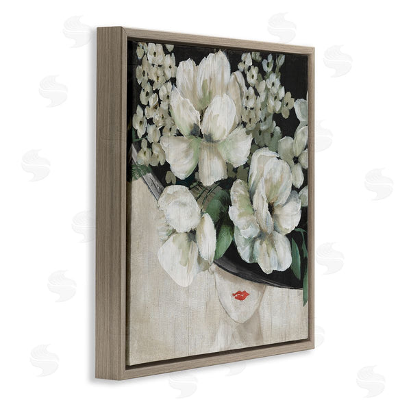 Stupell Industries Nan | Rustic Fashion Woman Floral Hat Wall Art