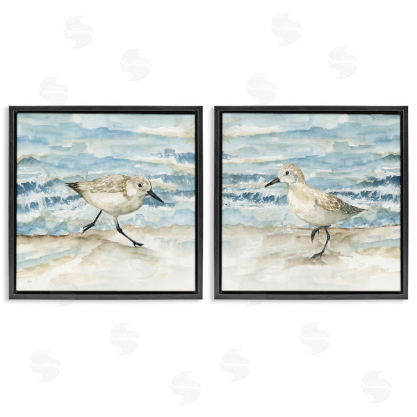 Stupell Industries Nan | Sandpipers Treading Beach Shore