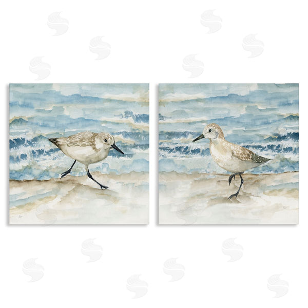 stupell industries Nan | Sandpipers Treading Beach Shore