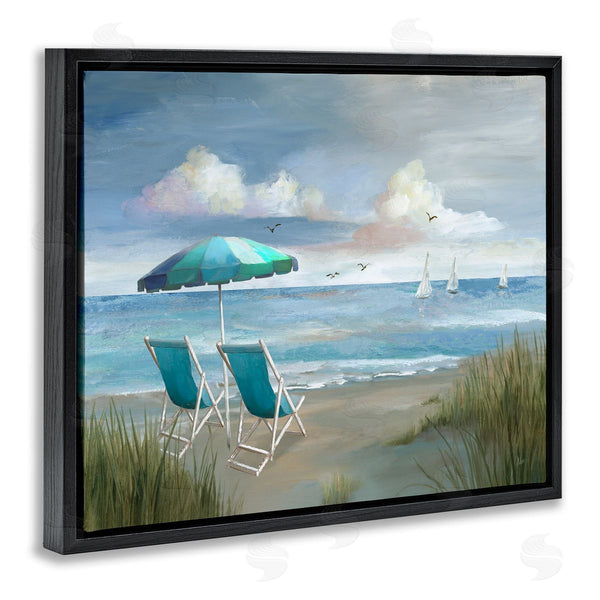 Stupell Industries Nan | Seagulls Over Calm Beach Wall Art