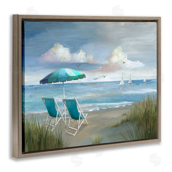 Stupell Industries Nan | Seagulls Over Calm Beach Wall Art