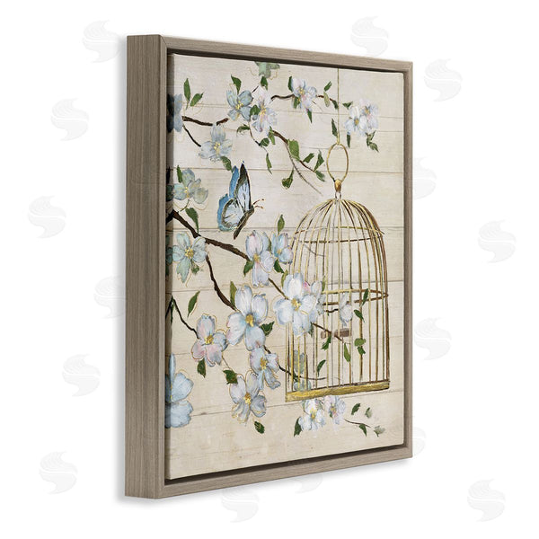 Stupell Industries Nan | Shiplap Song Butterfly Branch