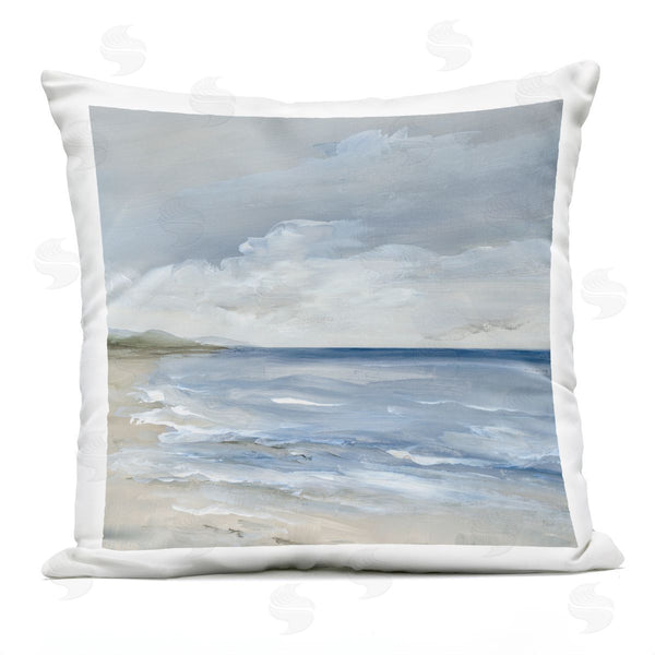 Stupell Industries Nan | Stormy Beach Landscape Printed Throw Pillow