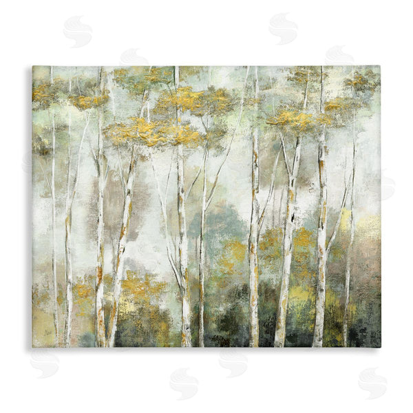 stupell industries Nan | Summer Forest Birch Trees Impressionist Nature Painting Wall Art