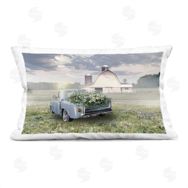 stupell industries Nan | Sun Bleached Barn & Truck Printed Throw Pillow