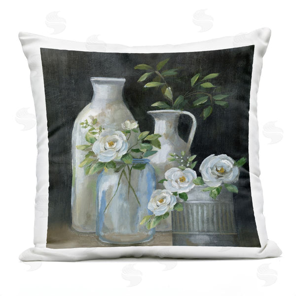 Stupell Industries Nan | Traditional Country Florals Bouquet Printed Throw Pillow