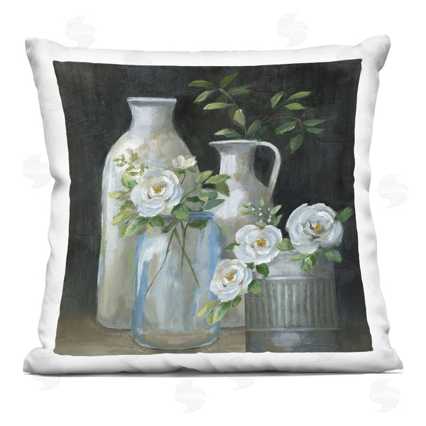 stupell industries Nan | Traditional Country Florals Bouquet Printed Throw Pillow