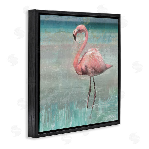 Stupell Industries Nan | Tropical Flamingo Standing Collage Wall Art