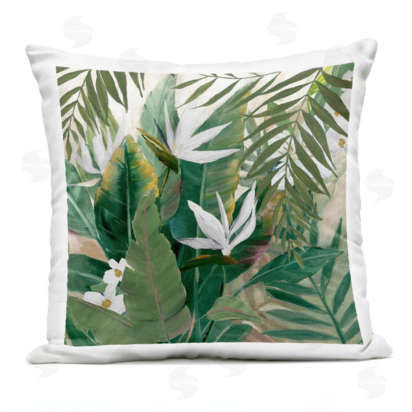 Stupell Industries Nan | Tropical Vegetation Bird Of Paradise Printed Throw Pillow