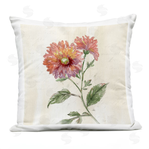 Stupell Industries Nan | Vintage Blooming Dahlia Printed Throw Pillow