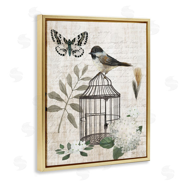 Stupell Industries Nan | Vintage Menagerie Bird Florals