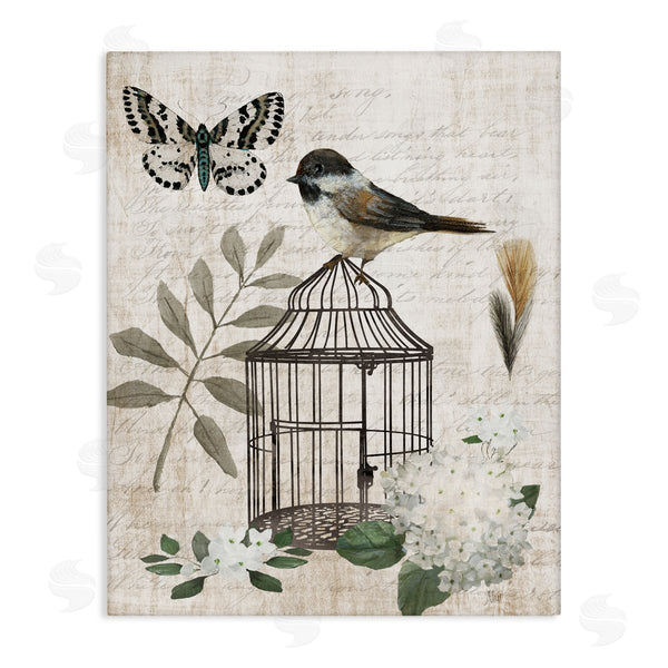 stupell industries Nan | Vintage Menagerie Bird Florals