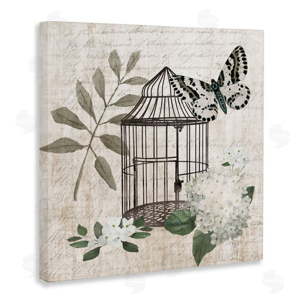 Stupell Industries Nan | Vintage Menagerie Butterfly Florals