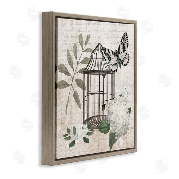 Stupell Industries Nan | Vintage Menagerie Butterfly Florals