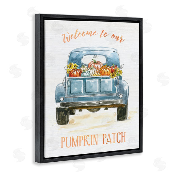 Stupell Industries Nan | Welcome To Our Pumpkin Patch Blue Farm Truck Wall Art
