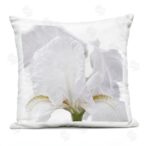 Stupell Industries Nan | White Iris Close Up Printed Throw Pillow