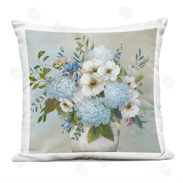 Stupell Industries Nan | Wild Hydrangea & Magnolias Printed Throw Pillow