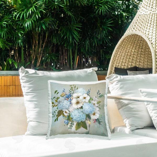 Stupell Industries Nan | Wild Hydrangea & Magnolias Printed Throw Pillow