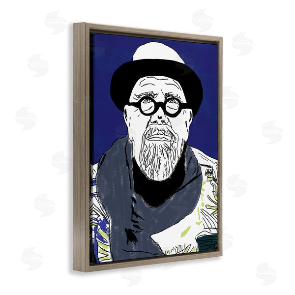 Stupell Industries Nancy Ferrara | Chuck In Winter Attire Abstract Artist Portrait