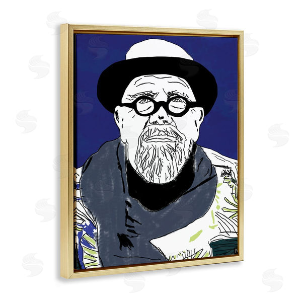 Stupell Industries Nancy Ferrara | Chuck In Winter Attire Abstract Artist Portrait