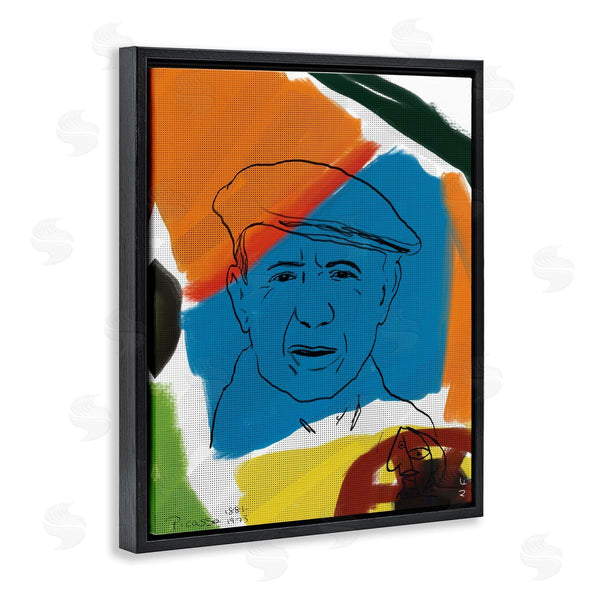 Stupell Industries Nancy Ferrara | Modern Picasso Portrait Vibrant Abstract Shapes