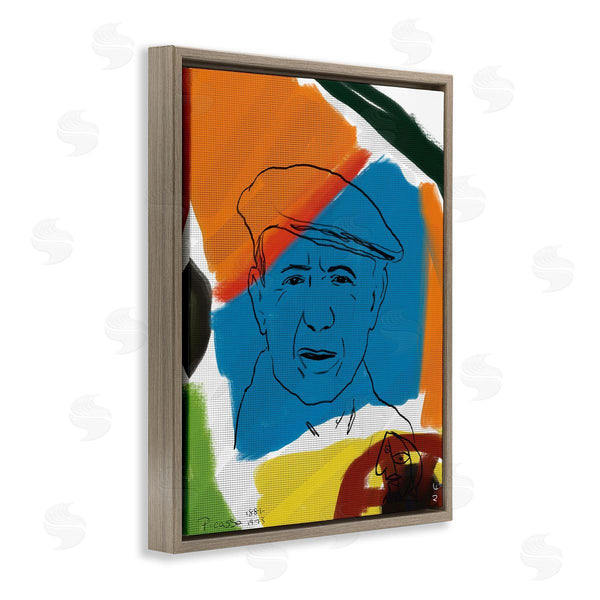Stupell Industries Nancy Ferrara | Modern Picasso Portrait Vibrant Abstract Shapes