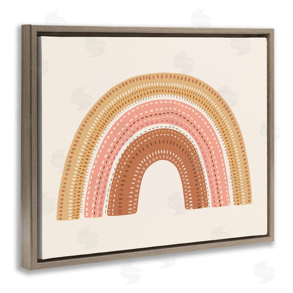 Stupell Industries Nancy McKenzie | Earthly Boho Rainbow Embroidery Stitch Inspired Pattern Wall Art
