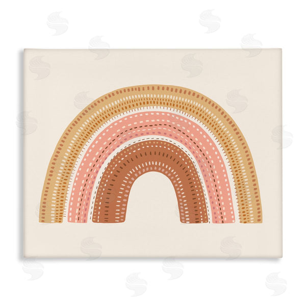 stupell industries Nancy McKenzie | Earthly Boho Rainbow Embroidery Stitch Inspired Pattern Wall Art
