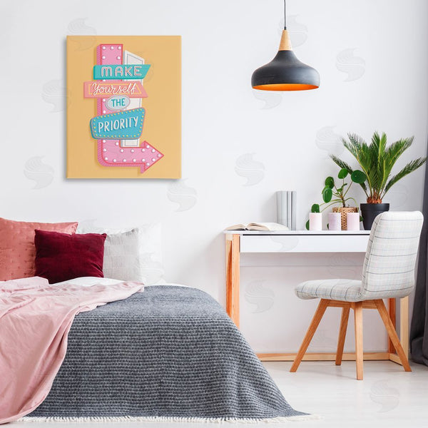 Stupell Industries Nancy McKenzie | Make Yourself The Priority Wall Art