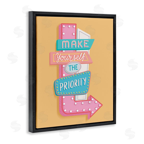 Stupell Industries Nancy McKenzie | Make Yourself The Priority Wall Art