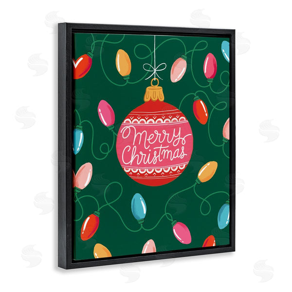 Stupell Industries Nancy McKenzie | Merry Christmas Bauble