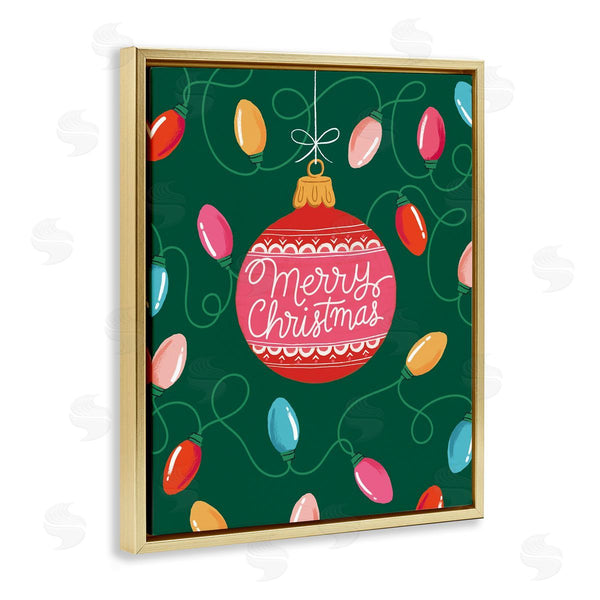 Stupell Industries Nancy McKenzie | Merry Christmas Bauble