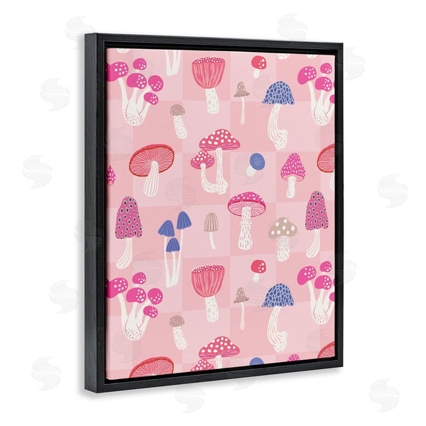 Stupell Industries Nancy McKenzie | Pastel Pink Mushrooms Wall Art
