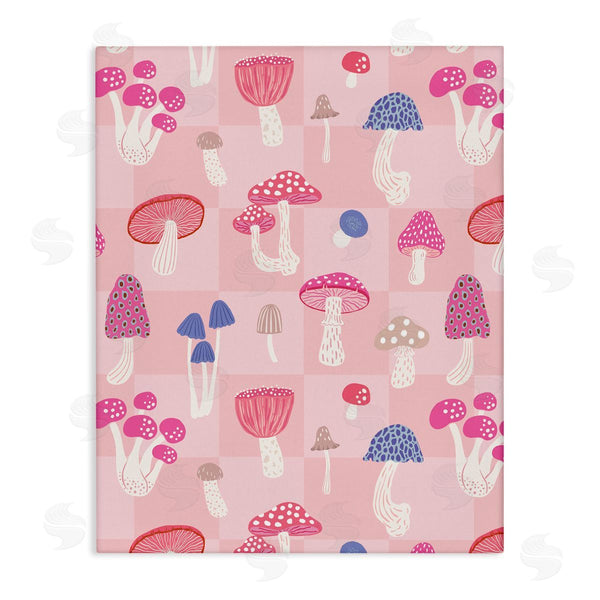 stupell industries Nancy McKenzie | Pastel Pink Mushrooms Wall Art