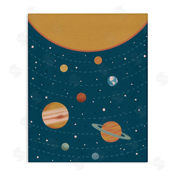 stupell industries Nancy McKenzie | Solar System Orbital Planetary Location Cosmos Educational Shapes Wall Art