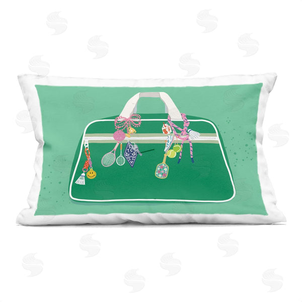 stupell industries Nancy McKenzie | Sporty Embellished Handbag Printed Throw Pillow